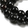 Natural Black Agate Round Beads Strand G-L084-10mm-28-2