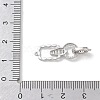 925 Sterling Silver Micro Pave Clear Cubic Zirconia Fold Over Clasps SE-CBAF1B0-02P-2