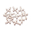 201 Stainless Steel Pendants STAS-E484-09RG-2