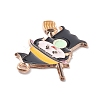 Halloween Alloy Enamel Pendants ENAM-P248-01G-C-3