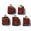 Natural Red Jasper Pendants G-Q998-035D-1