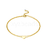 Stainless Steel Double-Layer Heart Charms Anklet for Women FE7414-1