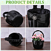 Polyester Flower Baskets with Handle AJEW-CP0010-64-6
