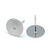 Tarnish Resistant 304 Stainless Steel Stud Earring Findings STAS-E025-2-2