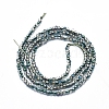 Electroplate Glass Beads Strands GLAA-F079-A-HP04-2