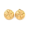 Flat Round 304 Stainless Steel Ear Studs EJEW-L290-027G-1