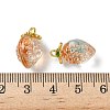 Transparent Glass Pendants GLAA-P072-03G-04-3