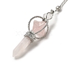 Natural Rose Quartz Dowsing Pendulums G-C095-01P-04-3