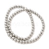 Electroplate Glass Beads Strands EGLA-F166-01B-P-2