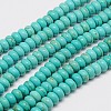 Synthetic Turquoise Beads Strands X-TURQ-G109-6x3mm-06-1