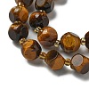 Natural Tiger Eye Beads Strands G-K387-A04-02-3