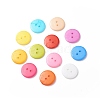 Acrylic Sewing Buttons X-BUTT-E084-D-M-1