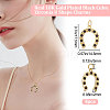 Beebeecraft 8Pcs Brass Micro Pave Black Cubic Zirconia Pendants KK-BBC0005-51-2