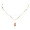 Brass Paperclip Chain Necklaces for Women NJEW-JN04981-1