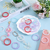 30Pcs UV Plating Opaque Acrylic Beads Frames PACR-SP0001-03-4