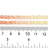 Gradient Color Baking Paint Glass Bead Strands X1-DGLA-A039-T6mm-A014-5