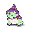 Frog with Wizard Hat Enamel Pin JEWB-P008-F02-1
