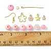 DIY Round Acrylic & Alloy Dangle Earring Making Kit DIY-FS0006-30-6