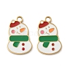 Christmas 304 Stainless Steel Enamel Pendants STAS-Z093-08V-G-1
