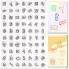 Daily Theme Transparent Silicone Stamps Set DIY-WH0028-69A-1