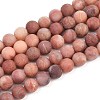 Natural Pink Aventurine Beads Strands LS-G-G716-01-6mm-4