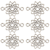 100Pcs Tibetan Style Alloy Connector Charms FIND-SC0006-16-1
