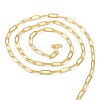 Brass Paperclip Chains CHC-XCP0001-06G-2