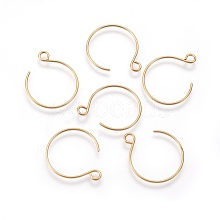 Ion Plating(IP) 304 Stainless Steel Earring Hooks STAS-O119-10G-A