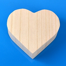 Valentine's Day Theme Wooden Ring Storage Box VALE-PW0003-04
