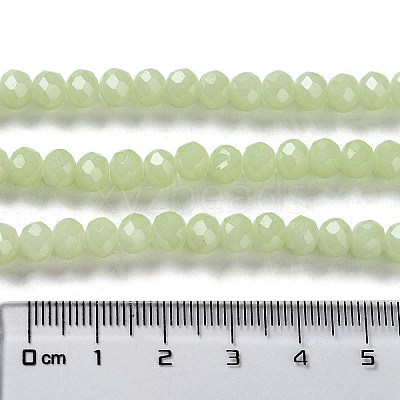 Baking Paint Imitation Jade Glass Bead Strands DGLA-A034-J8MM-A21-1