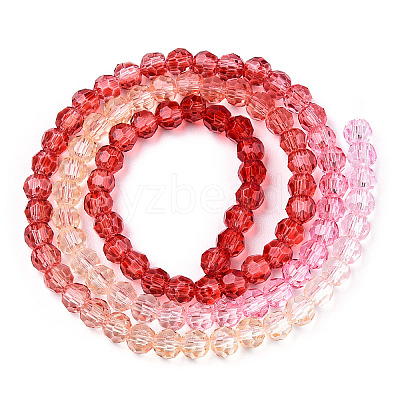 Transparent Glass Beads Strands GLAA-E036-07N-1