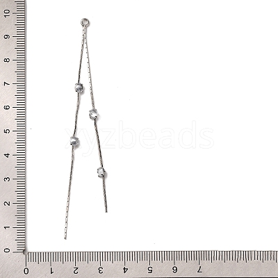 Brass Micro Pave Clear Cubic Zirconia Big Pendants LS-KK-G510-03P-1
