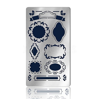 Retro Stainless Steel Metal Cutting Dies Stencils DIY-WH0242-283-1