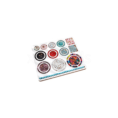 Wooden Bead Design Boards WOOD-WH0042-26A-1