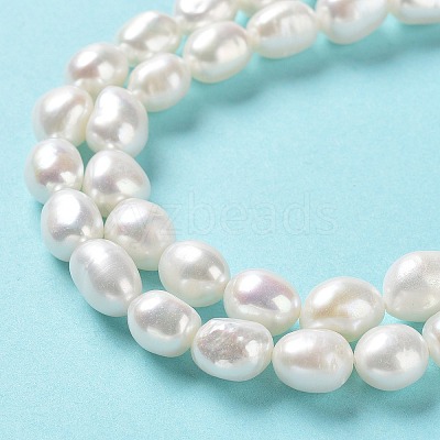 Natural Cultured Freshwater Pearl Beads Strands PEAR-Z002-09-1