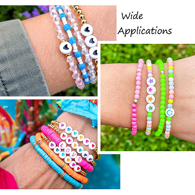 1200Pcs 12 Style Opaque Acrylic Beads MACR-PJ0001-04-1