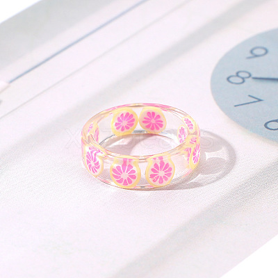 Transparent Resin Finger Rings WG0FCEE-17-1
