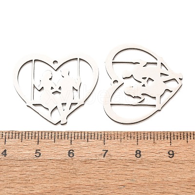 Valentine's Day 201 Stainless Steel Pendants SA-CBA49C1-02P-1