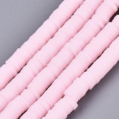 Handmade Polymer Clay Beads Strands CLAY-R089-6mm-125-1