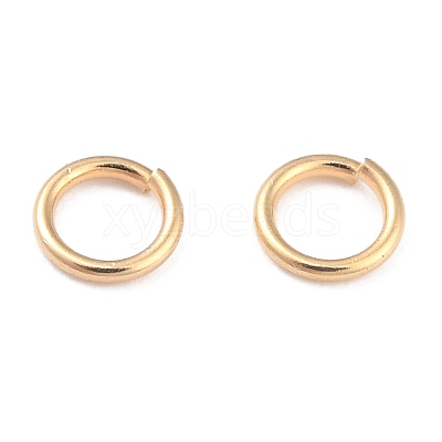 Rack Plating Brass Open Jump Rings X-KK-O139-18C-G-1