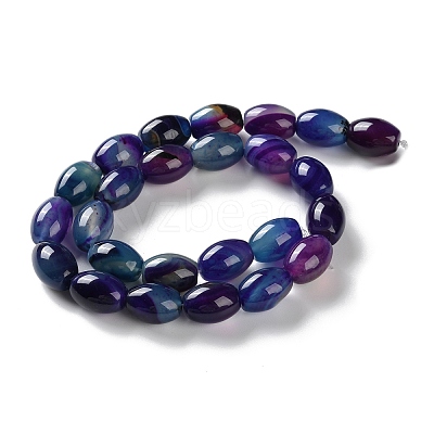 Natural Agate(Dyed & Heated) Beads Strands G-M446-D01-01C-1