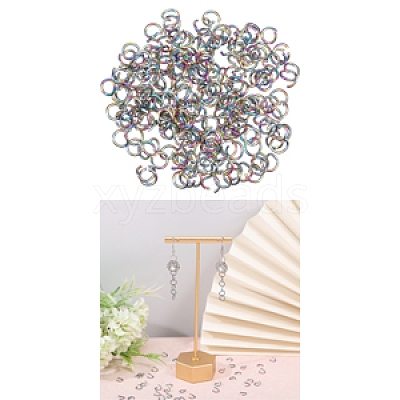 Ion Plating(IP) 304 Stainless Steel Open Jump Rings STAS-CA0002-21B-1