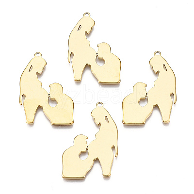 Ion Plating(IP) 201 Stainless Steel Pendants LS-STAS-N098-068LG-1