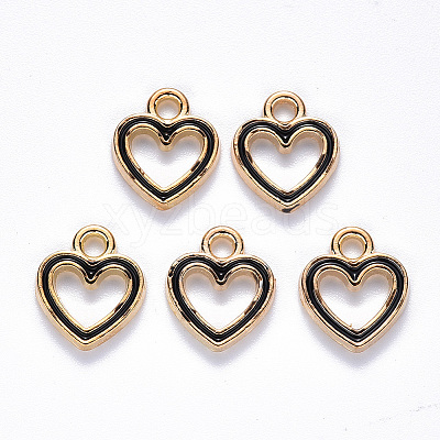 Alloy Enamel Charms X-ENAM-S121-040B-1