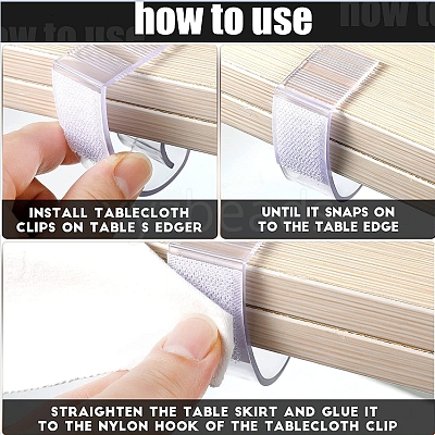 Table Cover Tablecloth Clips X-AJEW-WH0176-75-1