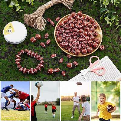 Rugby Beads Bracelet Making Kit DIY-NB0007-48-1
