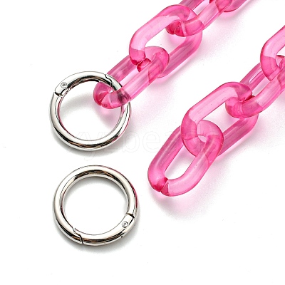 1Pc Transparent Acrylic Cable Chain Bag Straps FIND-WR0008-76-1