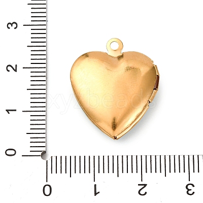 304 Stainless Steel Heart Locket Pendants STAS-Z168-02G-06-1