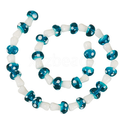1Strand Handmade Lampwork Beads Strands LAMP-TA0001-84G-1