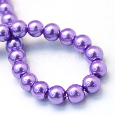 Baking Paint Glass Pearl Bead Strands HY-Q003-3mm-27-1